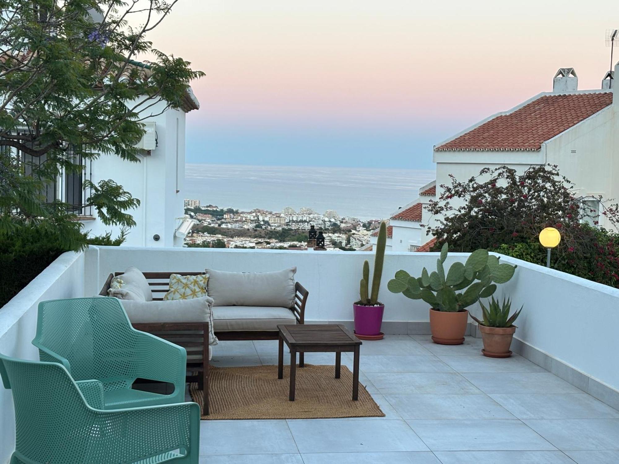 A Terrace With Sea View, 2 Bedrooms Apartment In Benalmádena Exteriér fotografie